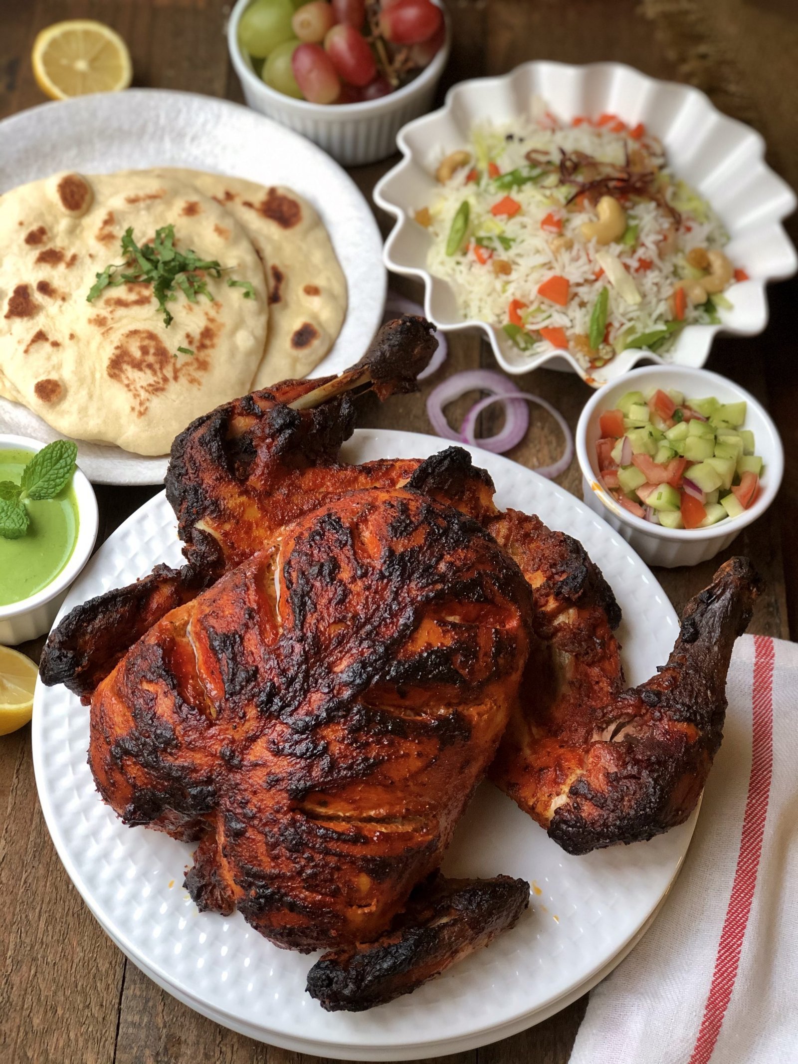 Tandoori Whole Chicken Platter